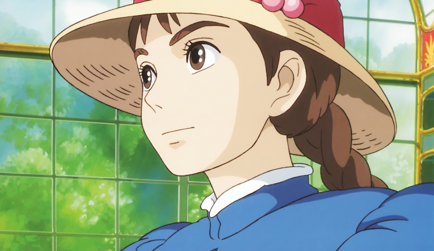 An anime girl wearing a hat.
