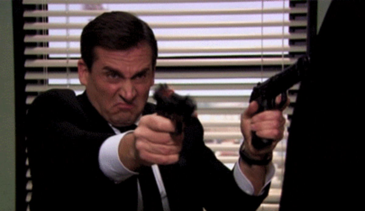 How many years did it take for Micheal to reshoot for his movie, Threat Level Midnight ? 1