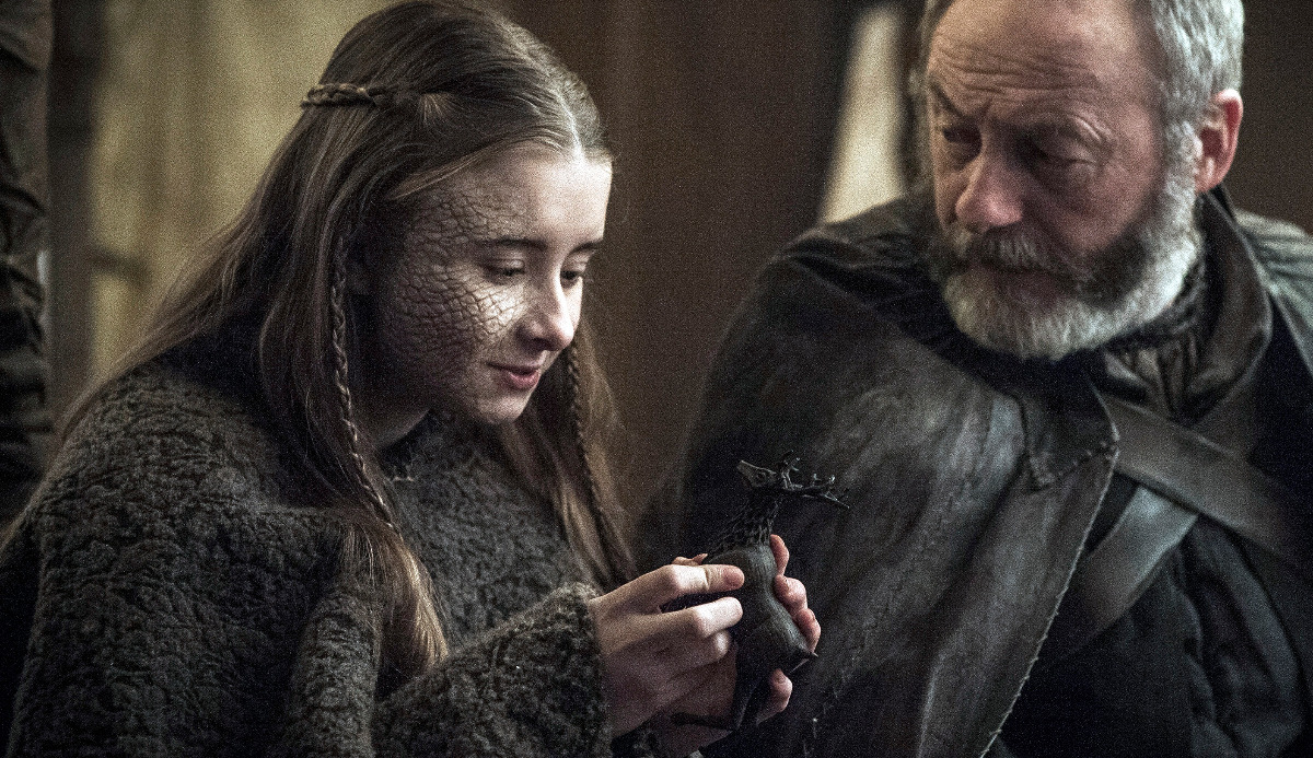 What gift did Stannis receive for the birth of her daughter when they were in Dragonstone? 1