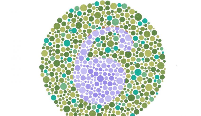 An image of a circle with a green, blue, and purple circle.