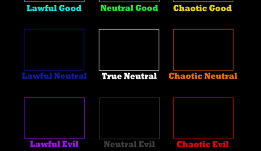 The different colors of the evil squares.