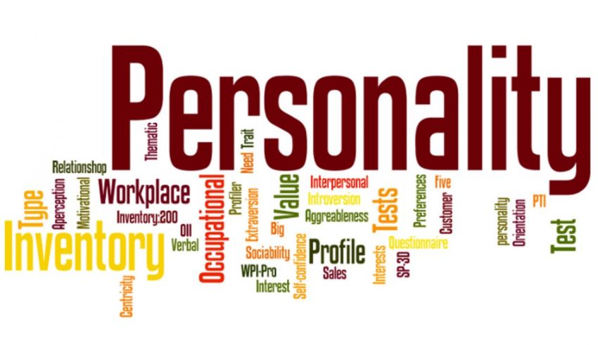 A word cloud of the word personality.
