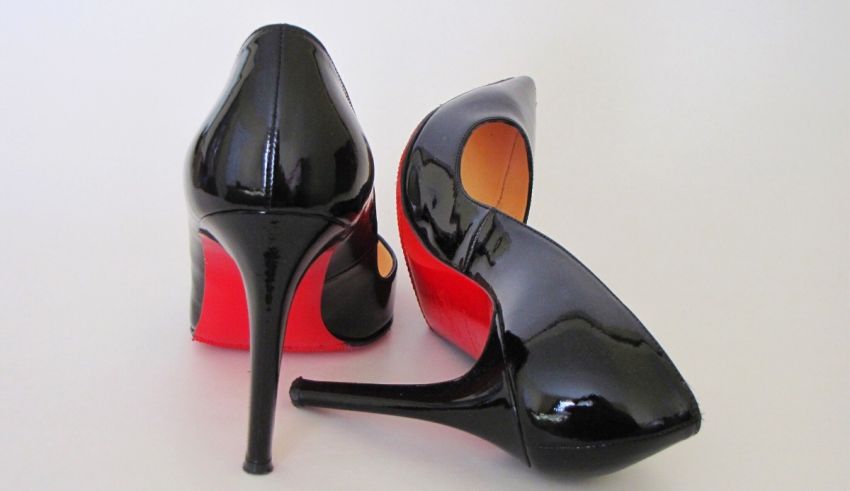 Christian louboutin black and red pumps.