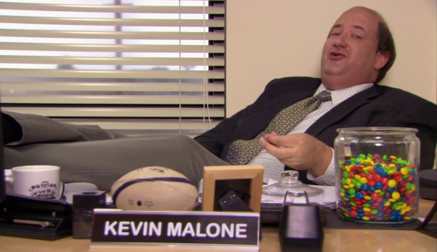 Kevin malone in the office.