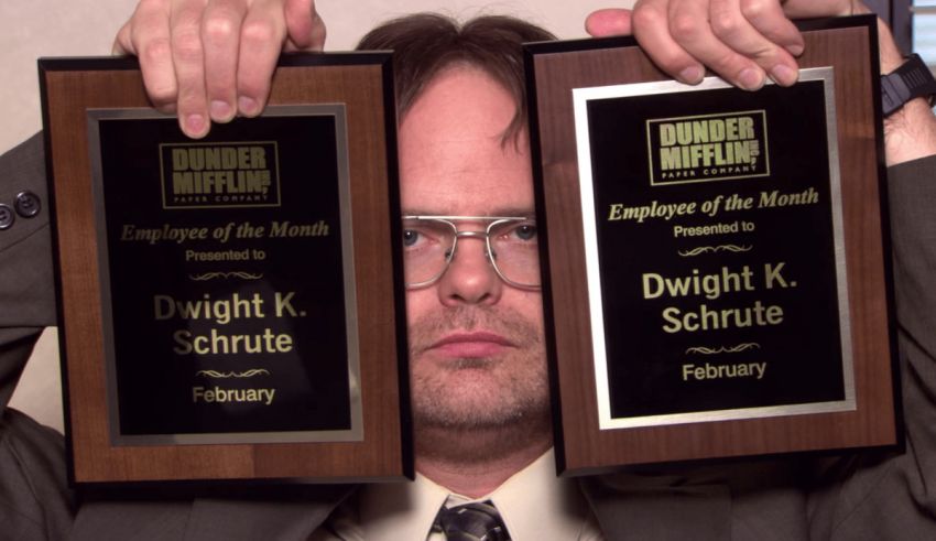 Dwight k schrueger - employee of the month.