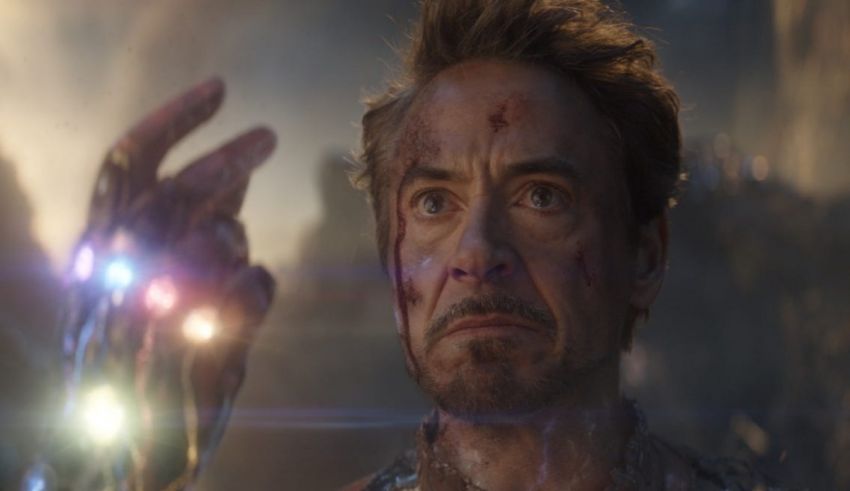 Iron man in avengers infinity war.