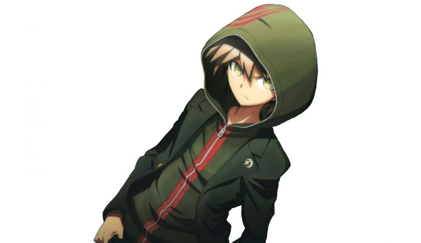 An anime character in a green hoodie.