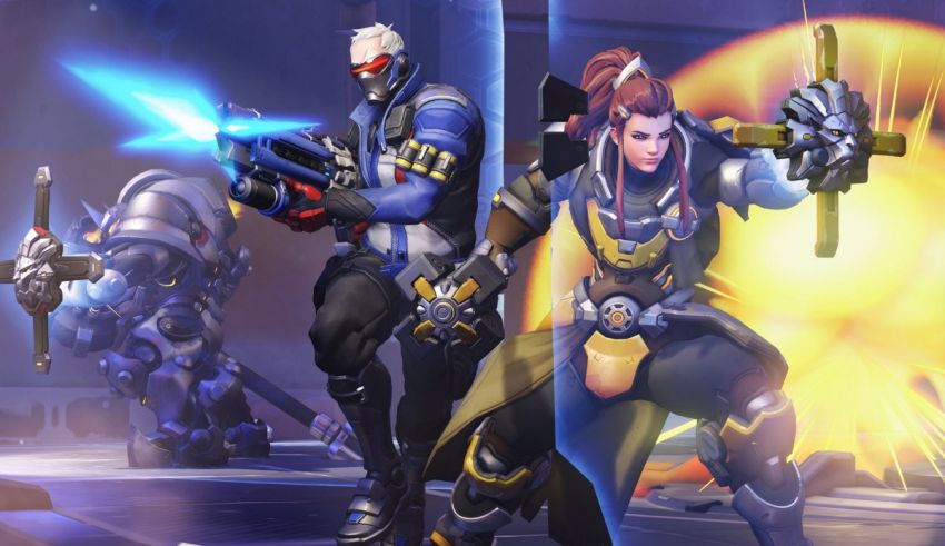 A group of characters in overwatch.