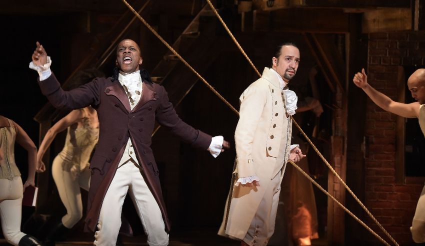 Hamilton at the philadelphia theater.