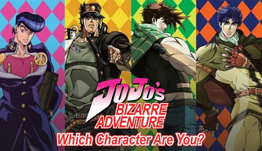 Colorful jojo stand character
