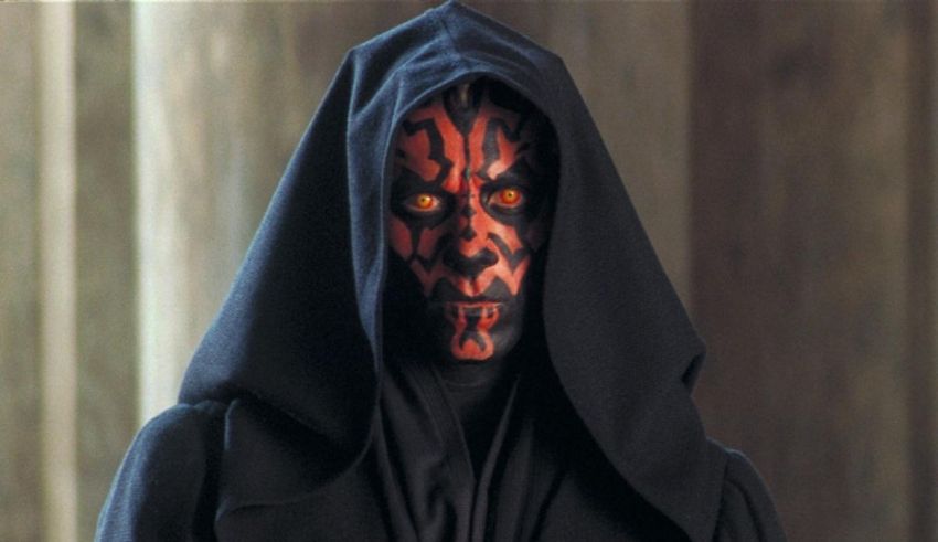 Darth maul in star wars.