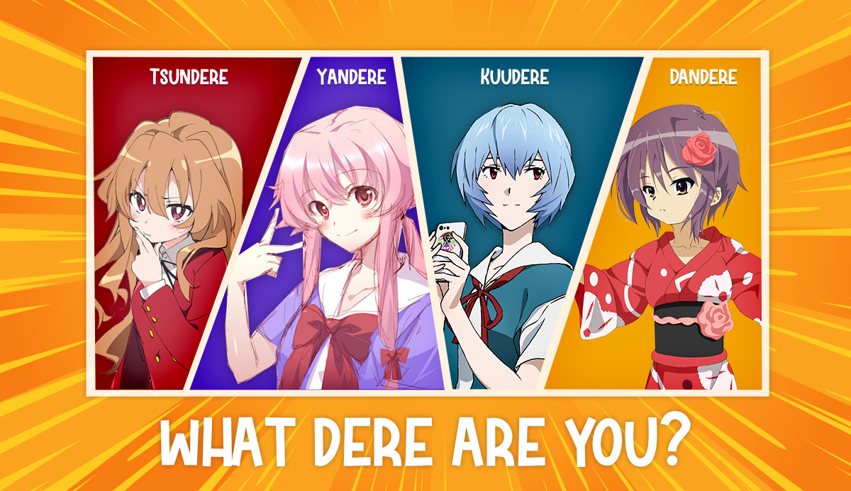 Which anime dere types like Tsundere best represent each MBTI
