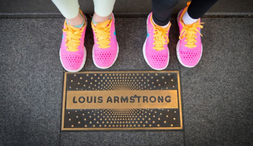 Louis armstrong memorial plaque.