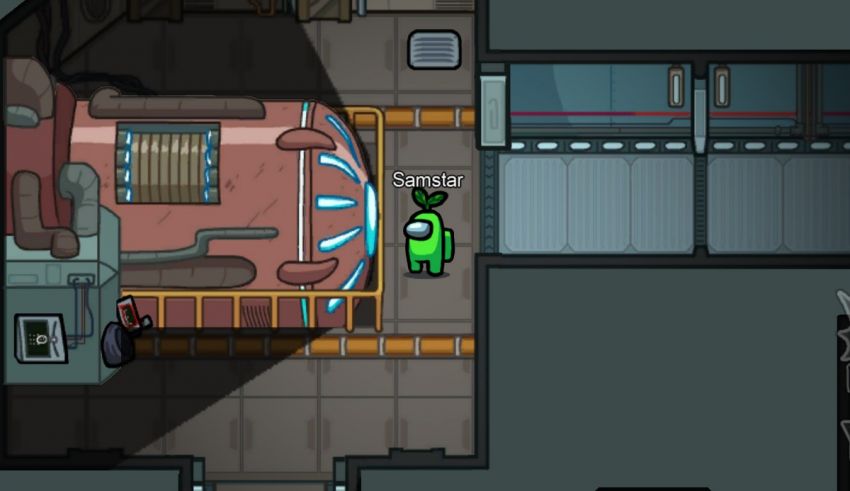 A screenshot of a game with a green alien in it.