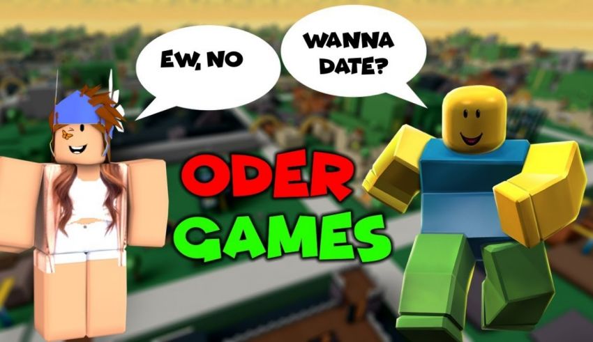 Two people with the words'wanna date order games'.