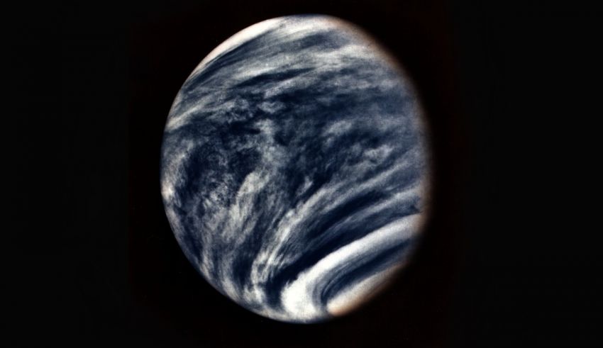An image of venus taken from space.