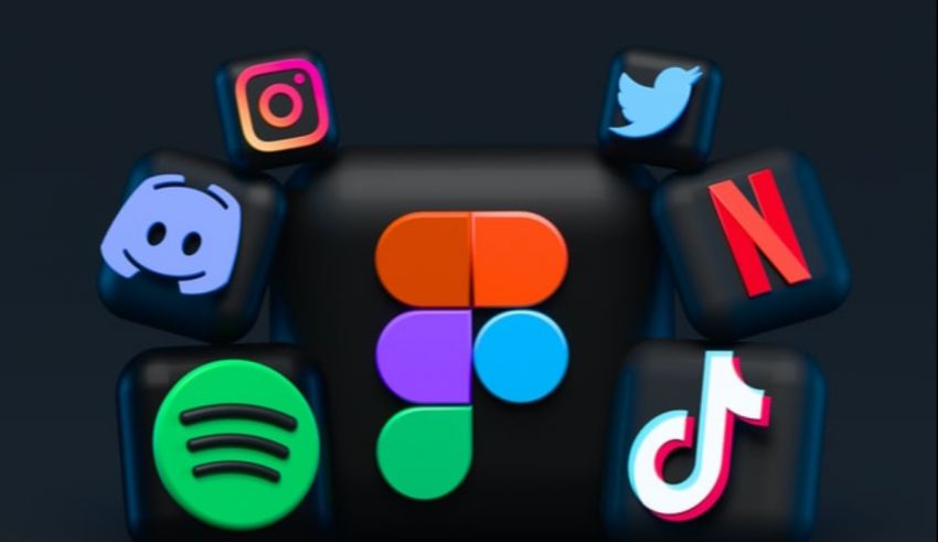 A group of black cubes with different colored icons.