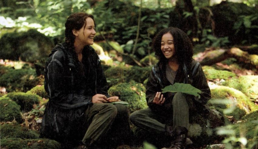 Katniss everdeen and katniss everdeen in the hunger games.