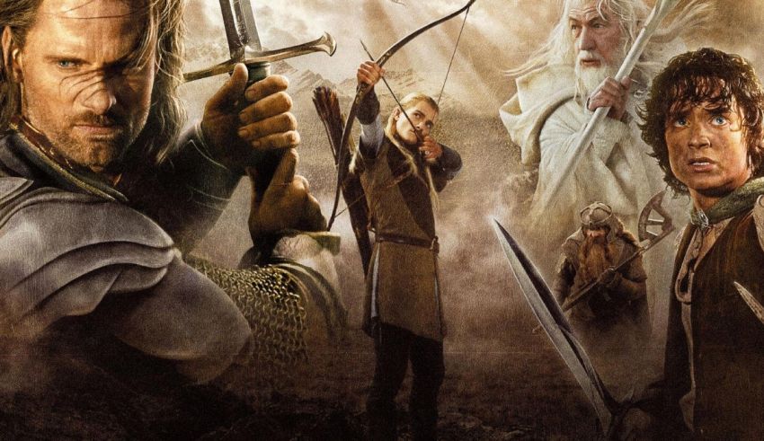 The lord of the rings movie poster.