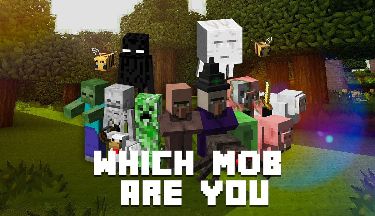 What were the original Minecraft mobs?