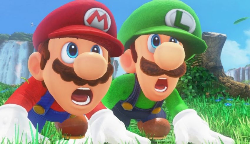 Nintendo's mario and luigi in a grassy field.