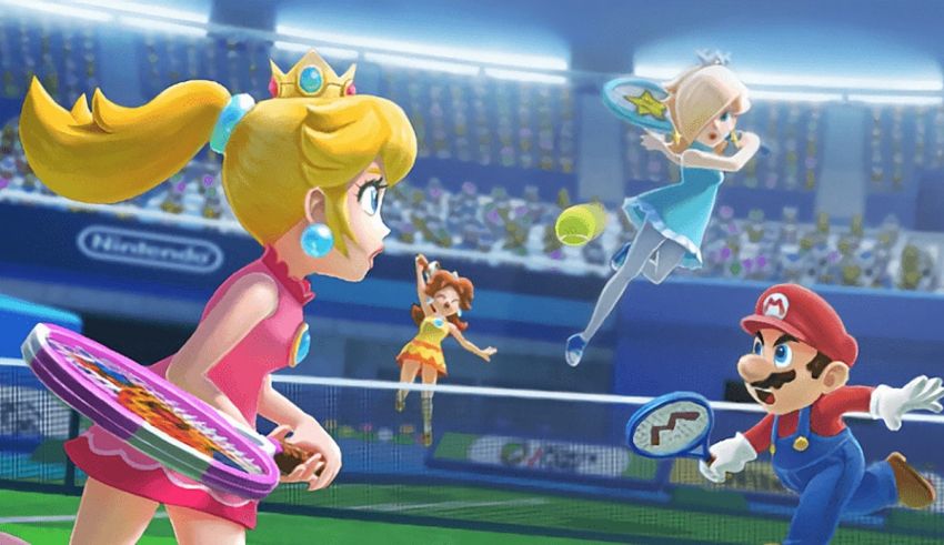 Nintendo mario tennis is coming to the nintendo wii.