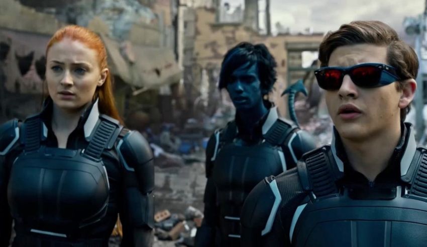 The x - men in the movie.