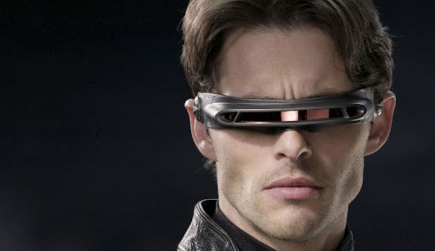 A man wearing a pair of futuristic goggles.