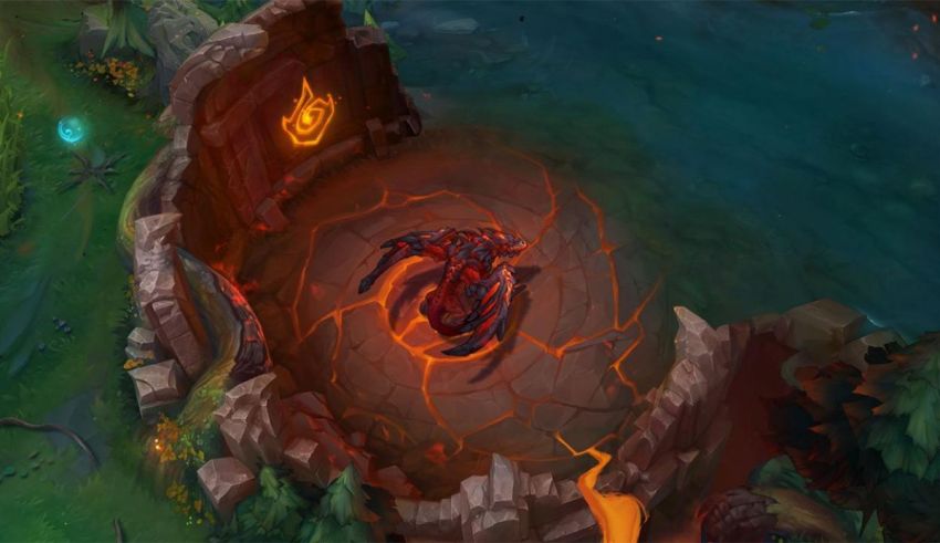 A screenshot of a dragon in league of legends.