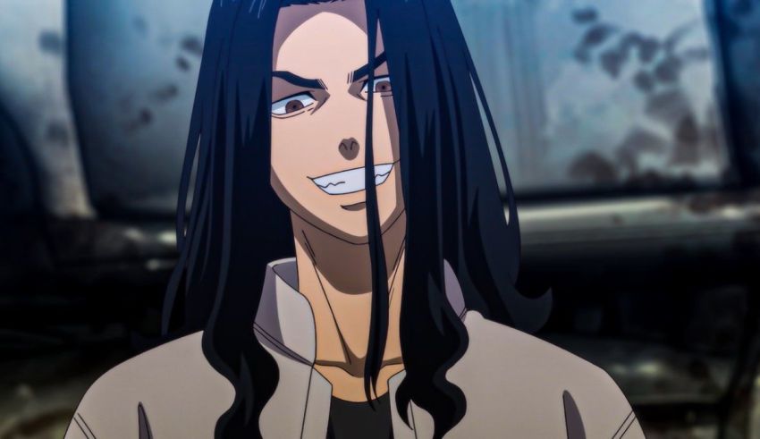 An anime character with long hair and a smile.