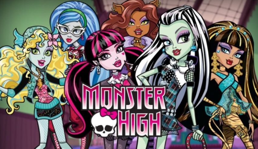 Monster high girls in a group.