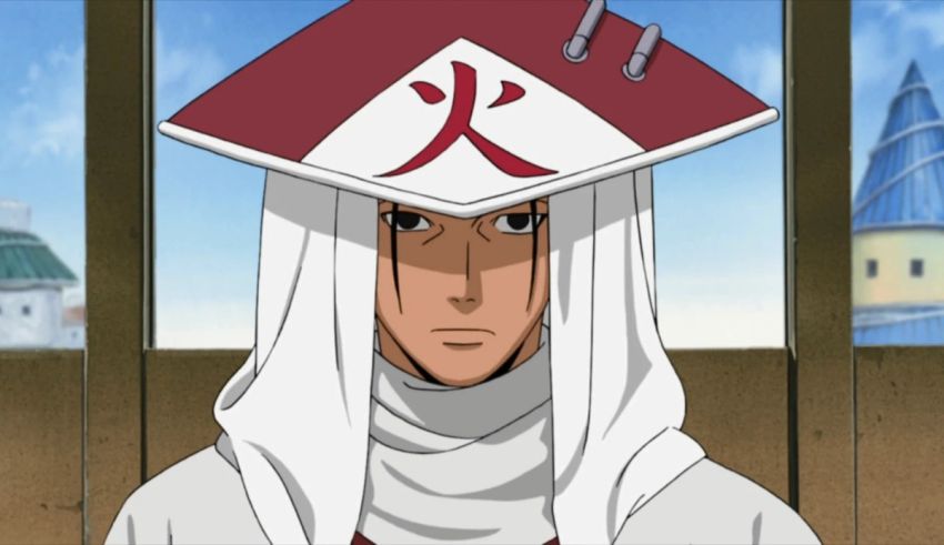 An anime character wearing a white hat.