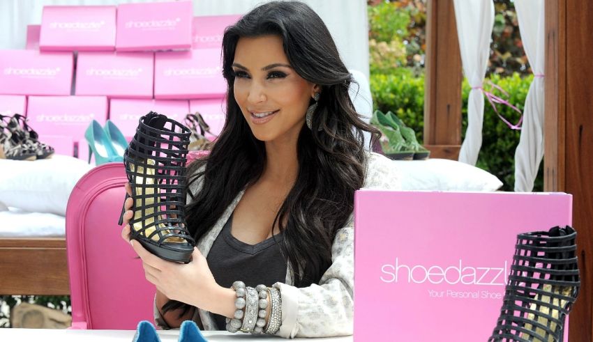 Kim kardashian's new shoe collection.