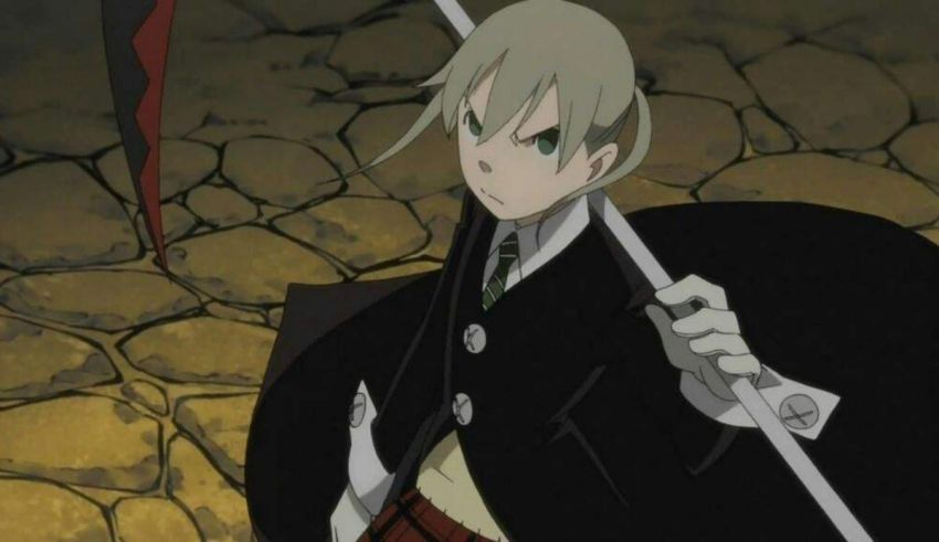 An anime character holding a scythe.