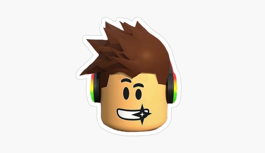 A cartoon character with headphones on his head.