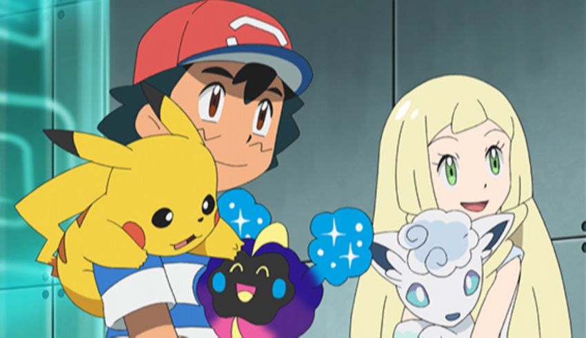 A group of pokemon characters standing next to each other.