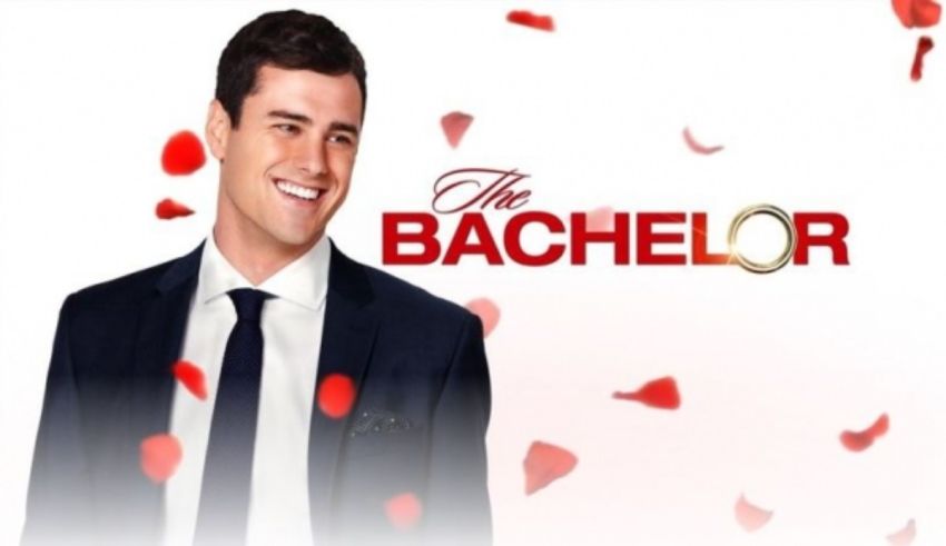 The bachelor logo with a man in a suit.