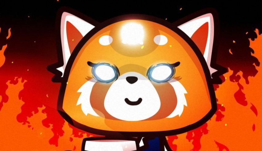 A red fox with flames on his face.