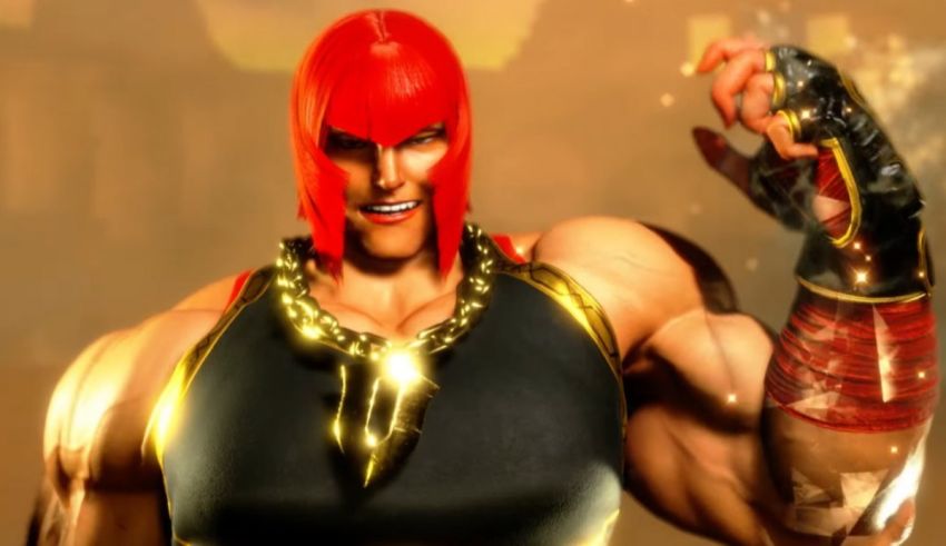 A red haired character in street fighter x.