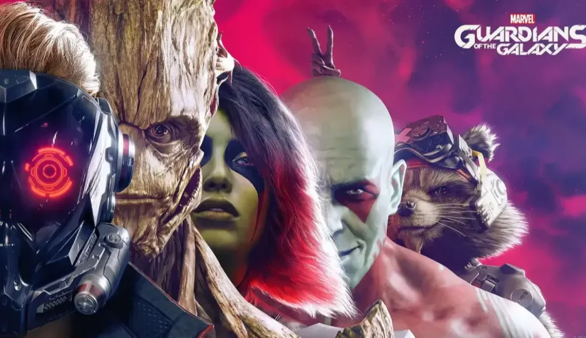 The characters from guardians of the galaxy.