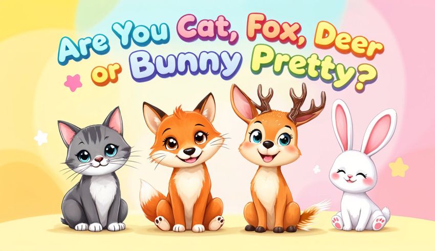 Bunny, Cat , Fox , or Deer Pretty Quiz